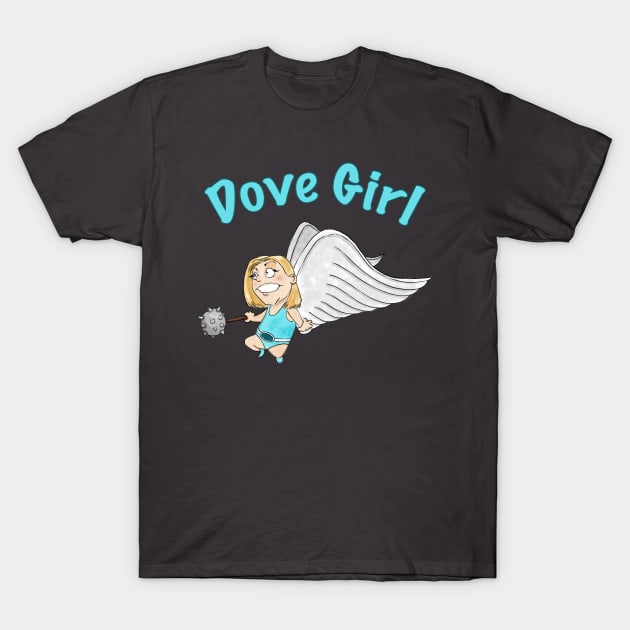 Dove Girl T-Shirt by digital_james